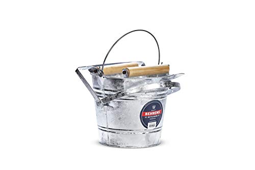 Product Cover Behrens Galvanized Mop Bucket with Rollers, 3-Gallon
