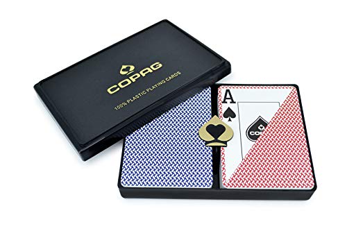 Product Cover Copag Poker Size Jumbo Index Playing Cards (Blue Red Export Setup)