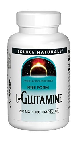 Product Cover Source Naturals L-Glutamine - Free Form Amino Acid That Supports Metabolic Energy - 100 Capsules