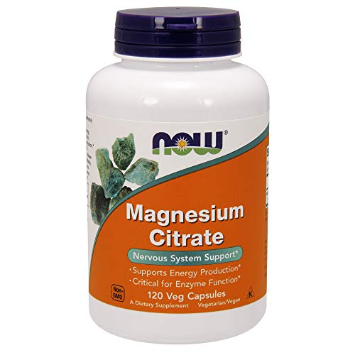 Product Cover NOW Supplements, Magnesium Citrate, 120 Veg Capsules