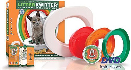Product Cover Cat Toilet Training System By Litter Kwitter - Teach Your Cat to Use the Toilet - With Instructional DVD