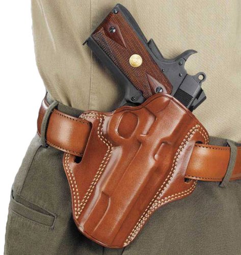 Product Cover Galco Gunleather CM212 Combat Master Belt Holster for 1911 5-Inch Colt, Kimber, para, Springfield (Tan, Right-Hand)