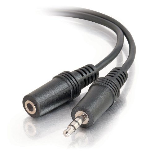 Product Cover C2G 40407 3.5mm M/F Stereo Audio Extension Cable, Black (6 Feet, 1.82 Meters)
