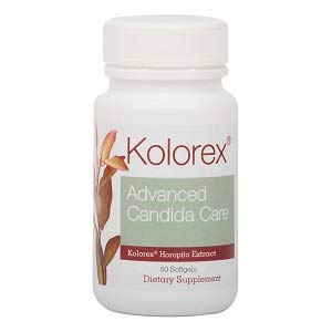 Product Cover Kolorex® Advanced Candida Care, 60 softgels, Natural Support in The Maintenance of Normal intestinal Micro-Flora Levels.