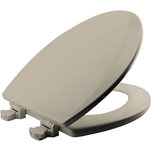 Product Cover BEMIS 1500EC 146 Toilet Seat with Easy Clean & Change Hinges, ELONGATED, Durable Enameled Wood, Almond