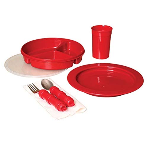 Product Cover Deluxe 5-piece Redware Dining Set, especially for Alzheimer's Patients