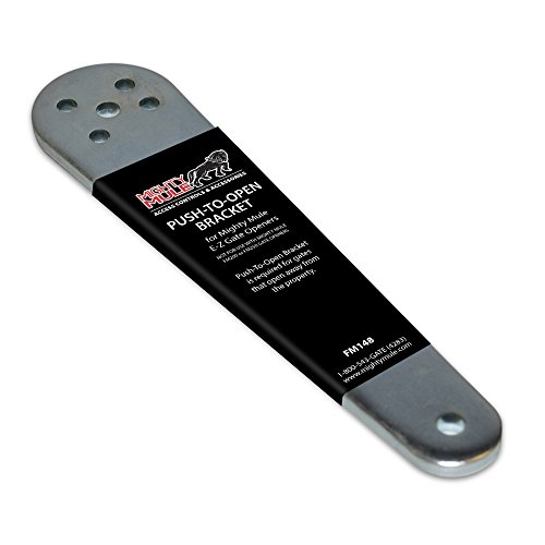 Product Cover Mighty Mule Push to Open Gate Bracket (FM148) for Mighty Mule Automatic Gate Openers