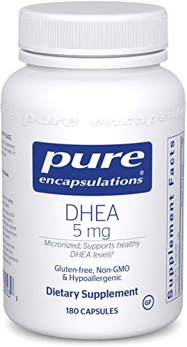 Product Cover Pure Encapsulations - DHEA (Dehydroepiandrosterone) 5 mg - Micronized Hypoallergenic Supplement - 180 Capsules