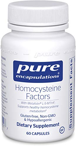 Product Cover Pure Encapsulations - Homocysteine Factors - Hypoallergenic Supplement Helps Maintain Normal Homocysteine Levels and Cardiovascular Health* - 60 Capsules