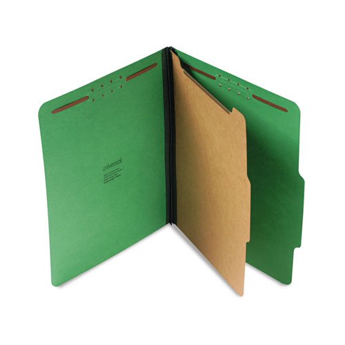 Product Cover Universal 10202 Pressboard Folder, Letter, Four-Section, Emerald Green (Box of 10)