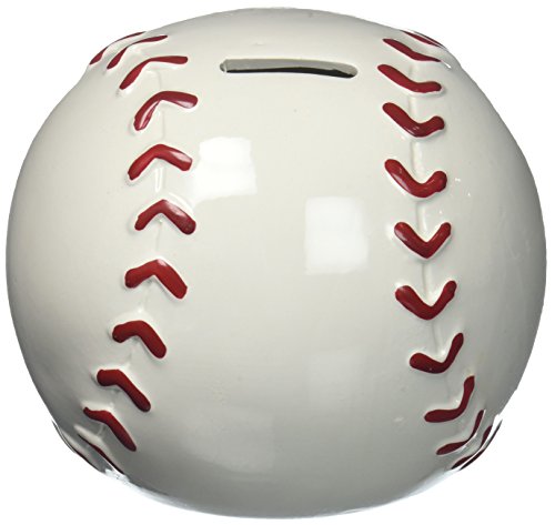 Product Cover Baseball Shape Piggy Bank for Saving Money and Sports Room Decor