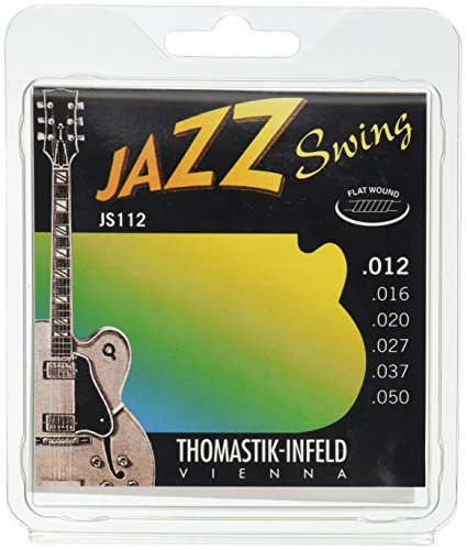 Product Cover Thomastik Jazz Swing Series Guitar 6 String Pure Nickel Flat Wounds E, B, G, D, A, E Set (JS112)