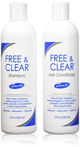Product Cover Free & Clear Set, includes Shampoo-12 Oz and Conditioner-12 Oz - One each.