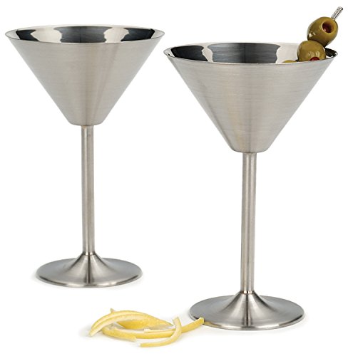 Product Cover RSVP Endurance Stainless Steel Martini Glasses, Set of 2