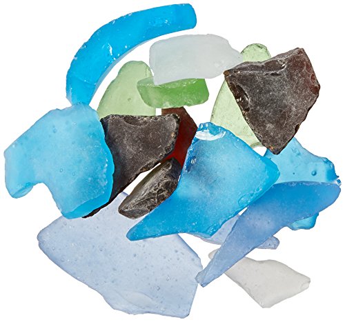 Product Cover Darice Sea Glass in Mesh Bag - Multicolor Rainbow Mix - 1lb-color may vary
