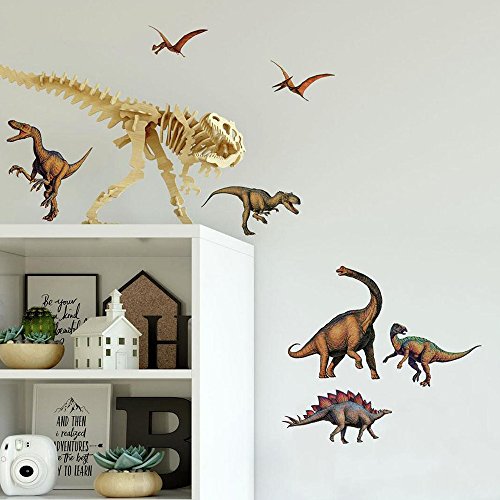 Product Cover RoomMates RMK1043SCS Dinosaurs Peel and Stick Wall Decals ,Multicolor