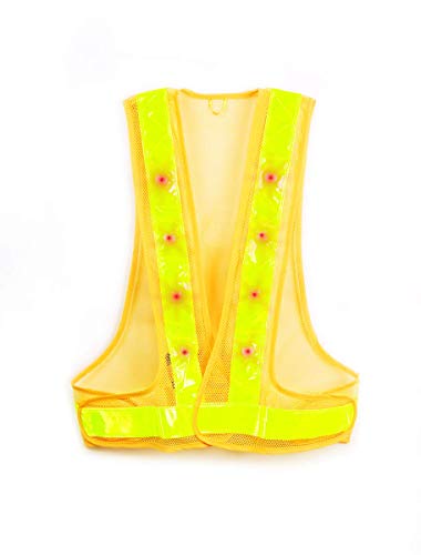 Product Cover MAXSA Innovations 20026 Yellow Large Reflective Safety Vest with 16 LED Lights