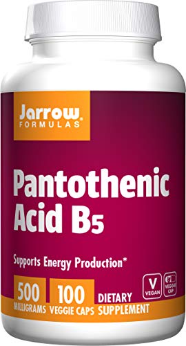 Product Cover Jarrow Formulas Pantothenic Acid B5, Supports Energy Production, 500 mg, 100 Veggie Capsules
