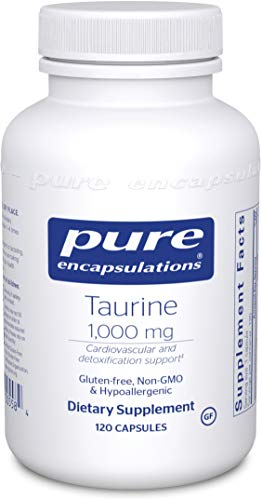 Product Cover Pure Encapsulations - Taurine 1,000 mg - Hypoallergenic Supplement to Support Brain, Heart, Gallbladder, Eyes, and Vascular System* - 120 Capsules