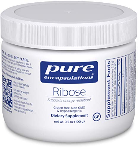 Product Cover Pure Encapsulations - Ribose - Hypoallergenic Supplement with Rapid Energy Repletion for Intense Exercise - 100 Grams