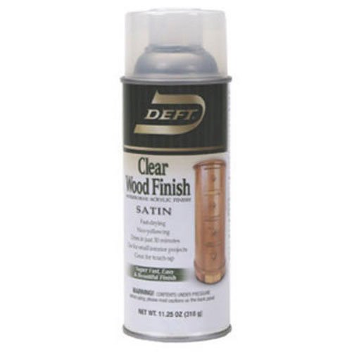 Product Cover Deft 037125017132 Interior Clear Wood Finish Satin Lacquer with 12.25-Ounce Aerosol Spray