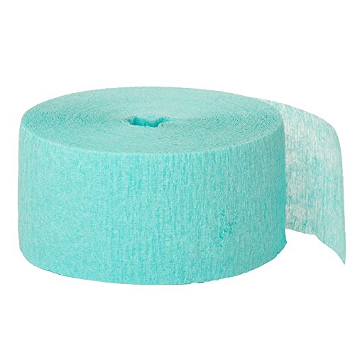 Product Cover Unique Industries, Crepe Paper Streamer, Party Supplies - Sea Foam Green, 81 Feet
