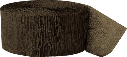 Product Cover Unique Industries 81ft Brown Crepe Paper Streamers - 6374