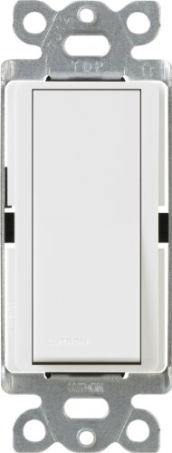 Product Cover Lutron CA-4PSNL-WH Diva Satin Colors 15-Amp 4-Way Switch with Locator Light, White