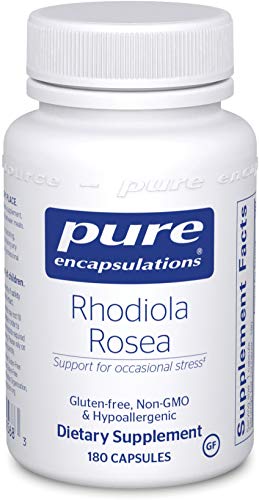 Product Cover Pure Encapsulations - Rhodiola Rosea - Hypoallergenic Supplement to Moderate Occasional Physical and Emotional Stress* - 180 Capsules