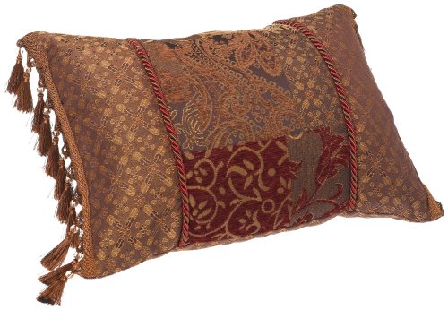 Product Cover Croscill Galleria Boudoir Pillow, 20-inch by 15-inch, Red
