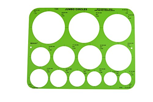 Product Cover Westcott Jumbo Circles Geometric Template, 8-3/4 x 11-1/2 Inches