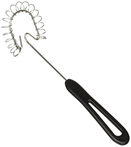 Product Cover Linden Sweden Flat Wire Whisk - Unique Angled Head Design for Superior Performance - Versatile and Heat-Resistant, Great for Home or Professional Use - BPA-Free - Dishwasher-Safe, Black