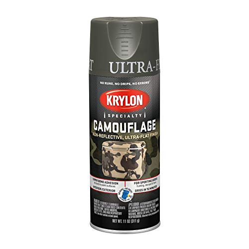 Product Cover Krylon Camouflage Paint, Ultra Flat, Olive, 11 oz.