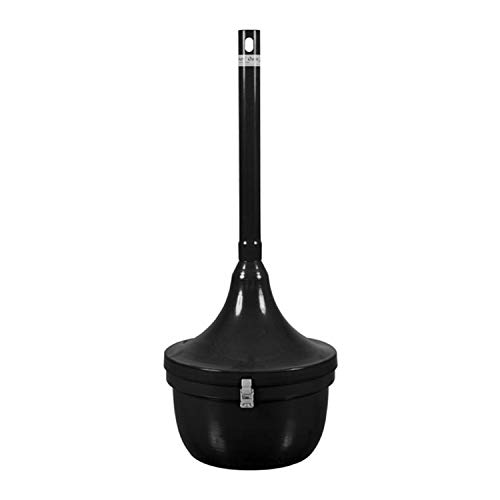 Product Cover Ex-Cell Smokers' Oasis Receptacle, Round, Steel, 4.5 Gallons, Black (SRS1BLK)