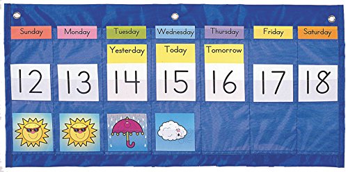 Product Cover Carson Dellosa Weekly Calendar with Weather Pocket Chart (5636)