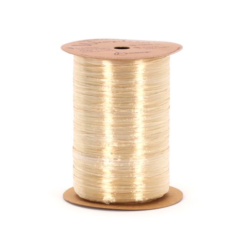 Product Cover Berwick Offray Pearlized Oatmeal Brown Raffia Ribbon, 1/4'' Wide, 100 Yards
