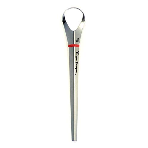 Product Cover Tongue Sweeper Model P Stainless Steel Tongue Cleaner used and recommended by leading Dental Schools