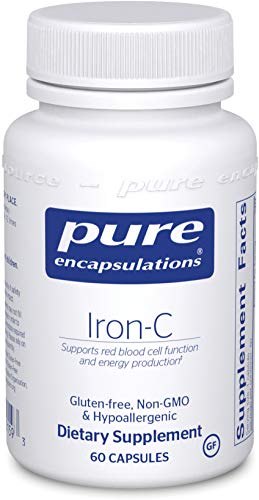 Product Cover Pure Encapsulations - Iron-C - Hypoallergenic Supplement Supports Optimal Muscle Function* - 60 Capsules