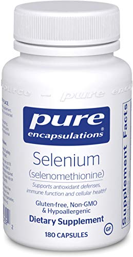 Product Cover Pure Encapsulations - Selenium (Selenomethionine) - Hypoallergenic Antioxidant Supplement for Immune System Support* - 180 Capsules