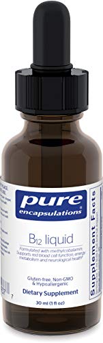 Product Cover Pure Encapsulations - B12 Liquid - 1,000 mcg Vitamin B12 (Methylcobalamin) Liquid for Nerve Health and Cognitive Function* - 30 ml