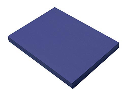 Product Cover SunWorks Heavyweight Construction Paper, 9 x 12 Inches, Dark Blue, 100 Sheets