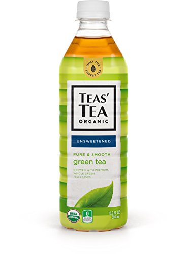 Product Cover Teas' Tea Unsweetened Pure Green Tea 16.9 Ounce (Pack of 12) Organic Zero Calories No Sugars No Artificial Sweeteners Antioxidant Rich High in Vitamin C