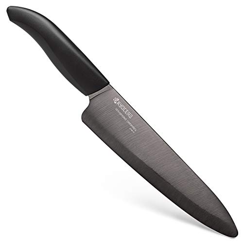 Product Cover Kyocera Advanced Ceramic Revolution Series 7-inch Professional Chef's Knife, Black Blade