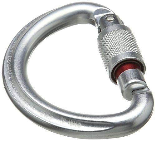 Product Cover PETZL - Omni, Semi-Circle Carabiner for Climbing Harnesses, Screw Lock