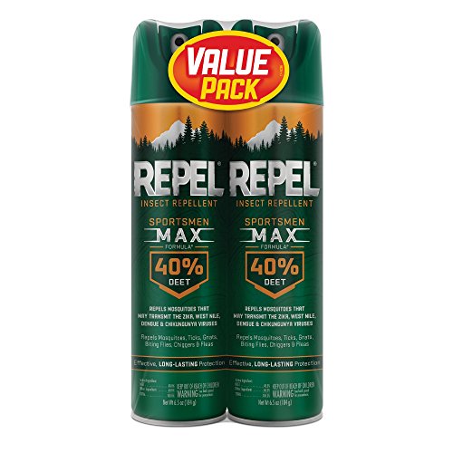 Product Cover Repel Insect Repellent Sportsmen Max Formula 40% DEET, Aerosol, 2/6.5-Ounce