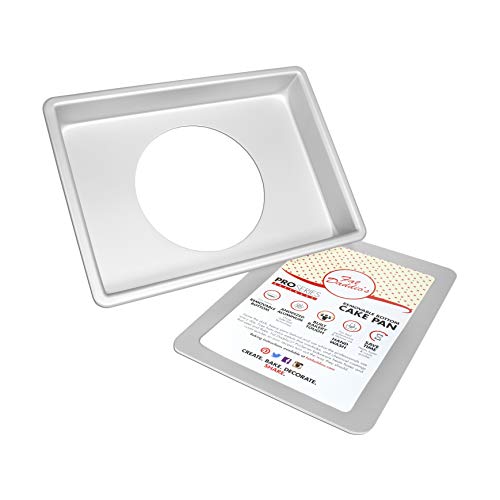 Product Cover Fat Daddio's POBCC-9132 Sheet Cake Pan with Removable Bottom Anodized Aluminum, 9 x 13 x 2 Inch, Silver