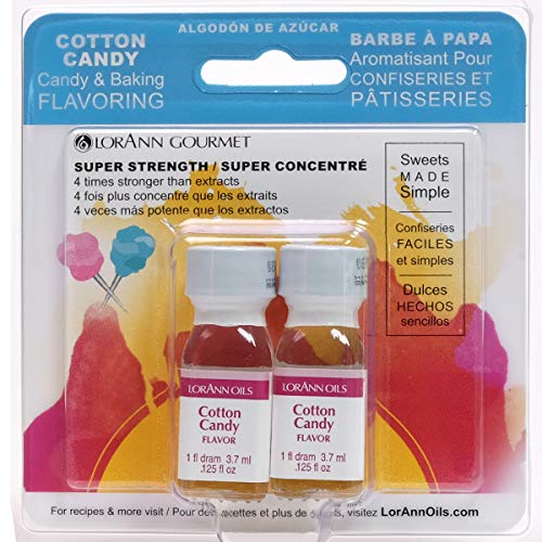 Product Cover Lorann Oils Candy and Baking Flavoring Bottle (2 /Pack), .125 Ounce, Cotton Candy