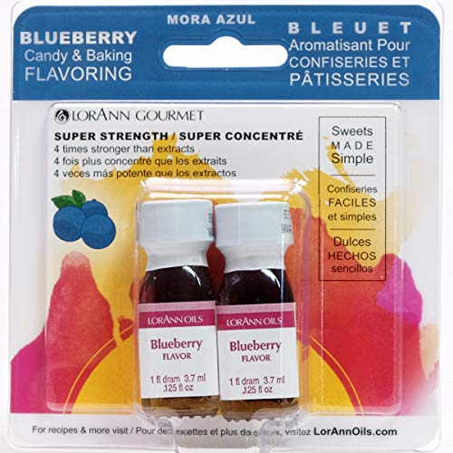 Product Cover Lorann Oils Candy and Baking Flavoring Bottle (2/ Pack), .125 Once, Blueberry