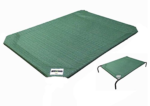 Product Cover Coolaroo Replacement Cover, The Original Elevated Pet Bed by Coolaroo, Medium, Brunswick Green