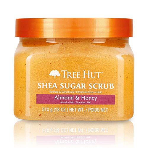 Product Cover Tree Hut Shea Sugar Scrub Almond & Honey, 18oz, Ultra Hydrating and Exfoliating Scrub for Nourishing Essential Body Care (Pack of 3)